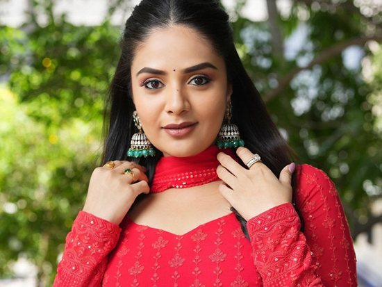 Gorgeous Clicks Of Sreemukhi In Red Dress